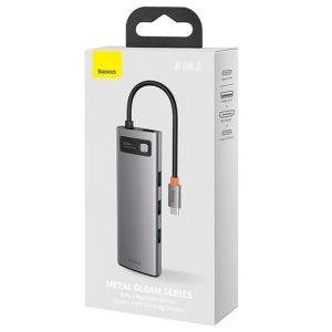 Baseus CAHUB-CT0G Metal Gleam Series 11-in-1 Multifunctional Type-C HUB Docking Station Gray