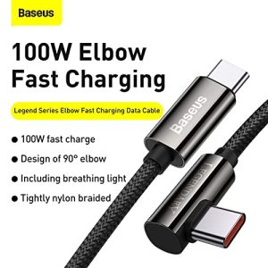 Baseus Legend Series Elbow Fast Charging USaB Type C - USB Type C 100W 5A (CATCS-A01)
