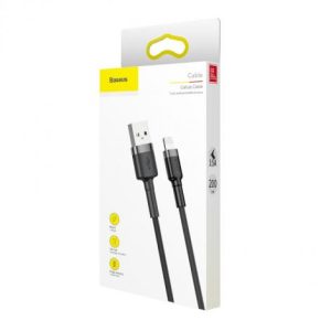 Baseus cafule Cable USB For iP 1.5A 2m Gray+Black (CALKLF-CG1)