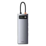 Baseus Metal Gleam Series 9-in-1 Multifunctional Type-C HUB Docking Station Space Gray
