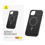 OS-Baseus Fauxther Series Phone Case for iP 15, Cluster Black - Image 2