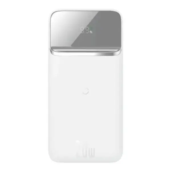 120659_1684582265-1.webp Baseus Magnetic Wireless Fast Charging Power Bank10000mAh 20W White 2022 Edition (With Simple Series 13 2 Charging Cable USB to Type-C 0.3m White) Overseas Edition - Image 1