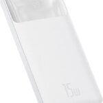 Baseus Bipow 10000mAh Power Bank 15W White - Digital Display Fast Charge