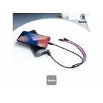 Baseus Three Primary Colors 3-in-1 Cable USB For M+L+T 3.5A 30CM Black