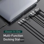 Baseus 10 in 1 USB Type-C Docking Station Gray CATSX-F0G - Image 3