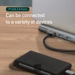Baseus Enjoyment Series Multi-functional Type-C intelligent HD HUB 11 in 1 Dark gray  CATSX-G0G - Image 4