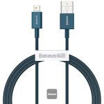 Baseus Superior Series USB to Lightning-Fast Charging Cable Data Transfer 2.4A for iPhone 13 12 11 Pro Max Mini XS X 8 7 6 5 SE iPad and More 2M Blue - Image 2