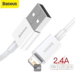 Baseus Superior Series USB to Lightning-Fast Charging Cable Data Transfer 2.4A for iPhone 13 12 11 Pro Max Mini XS X 8 7 6 5 SE iPad and More 2M Blue - Image 3