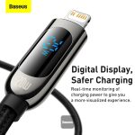 Baseus Display Fast Charging Data Cable Type-C to IP 20W (1m) Black - Image 5
