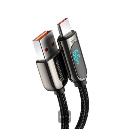 Baseus Display Fast Charging Data Cable USB to Type-C 66W (2m) Black