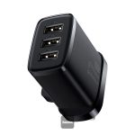 Baseus Compact Charger 3U/17W/UK - Mini Size - Smart Recognition Chips Black CCXJ020301 - Image 3