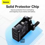 Baseus Compact Charger 3U/17W/UK - Mini Size - Smart Recognition Chips Black CCXJ020301 - Image 7