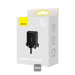 Baseus Compact Charger 3U/17W/UK - Mini Size - Smart Recognition Chips Black CCXJ020301 - Image 10