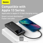 Baseus Bipow Digital Display Fast Charge Power Bank 10000mAh 20W Black Overseas Edition （With Simple Series Charging Cable USB to Micro 25cm Black） - Image 2