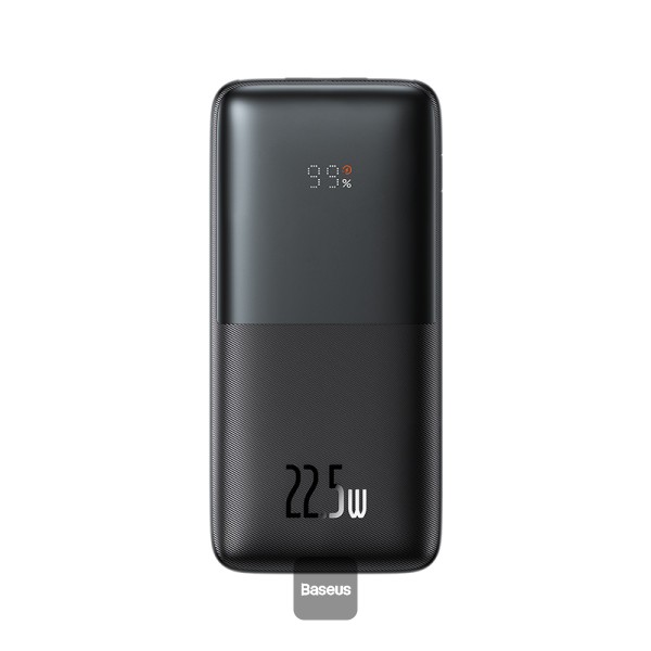 1659620591.jpg Baseus Bipow Pro Digital Display Fast Charge Power Bank 10000mAh 20W Black (With Simple Series Charging Cable USB to Type-C 3A 0.3m Black) Overseas Edition - Image 1