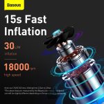 Baseus mini air compressor 30L/min fast inflation motor