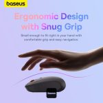 Baseus F01B ergonomic wireless mouse with snug grip design