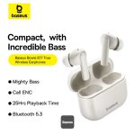 Baseus Bowie E17 True Wireless Bluetooth Earphones Stellar White (A00072200223-Z1) - Image 3