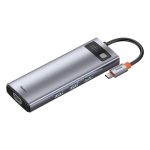 Baseus Metal Gleam Series 9-in-1 Multifunctional Type-C HUB Docking Station Space Gray - Image 5