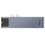 Baseus Thunderbolt C+Pro Hub 7-in-1 USB-C docking station in Grey