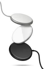 Baseus Magnetic Wireless Charger color options Black White Blue