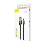 Baseus cafule Cable USB For iP 1.5A 2m Gray+Black (CALKLF-CG1) - Image 6