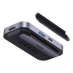 Baseus PadJoy Type-C Hub Adapter side view showing HDMI, USB 3.0 and Type-C PD ports