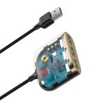 Baseus Square round 4 in 1 USB HUB Adapter CAHUB-AY01 - Image 7