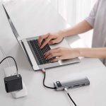 Baseus Metal Gleam Series 9-in-1 Multifunctional Type-C HUB Docking Station Space Gray - Image 6