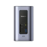 Baseus 12-in-1 USB-C docking station in Space Grey, front view