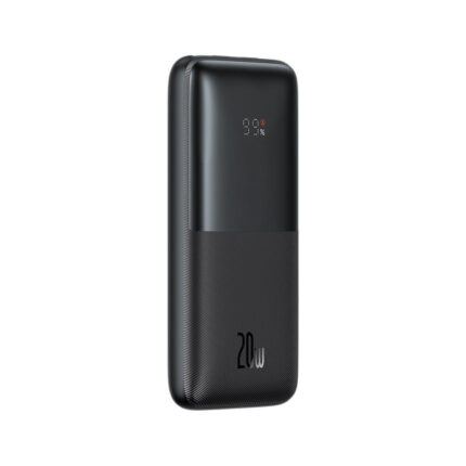 Baseus Bipow Pro Power Bank 10000mAh 20W Black - Fast Charge Power Bank with Digital Display