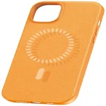 Case Baseus Fauxther Series Magnetic Phone Case for iPhone 15 Fauxther Series (Orange) (P60157305713-00) - Image 2