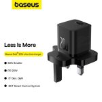 Baseus GaN5 Fast Charger Mini 1C 20W UK Cluster Black P10110907113 - Image 2