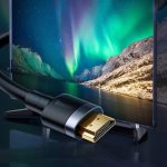 Baseus 5M HDMI Cable coiled full length view