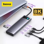 Baseus Metal Gleam Series 12-in-1 Multifunctional Type-C HUB Docking Station Gray（Type-C to HDMI*1+USB3.1*2+USB3.0*2+Type- C3.1*1+PD*1+RJ45*1+SD/TF*1+DP*1+3.5m m*1) - Image 3