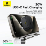 Baseus Palm Fast Charger 1C 20W UK Cluster Black (P1011160C113-00) - Image 5