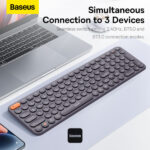 Baseus K01B Wireless Tri-Mode Keyboard – Simultaneously Connects 3 Devices