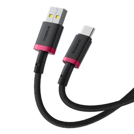Baseus Dura Series USB to Type-C 60W Fast Charging Cable 1M Red Black