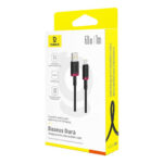 Baseus Dura Series USB to Type-C Fast Charging Cable 60W 1M Red & Black - Image 3