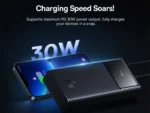 Baseus Star-Lord Digital Display Fast Charging Power Bank 30000mAh 30W Cluster Black（With Simple Series Charging Cable USB to Type-C 3A 0.3m Black） - Image 3