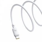 Baseus Silky Series USB-C to USB-C Fast Charging Cable (100W, 2m, White) - Image 4