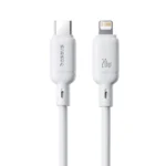 USB-C to Lightning Cable - Baseus Silky Series, 1m, Moon White