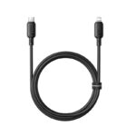 Baseus USB-C to Lightning cable 1m Cluster Black coiled for tangle-free storage