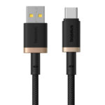Baseus Dura Series USB-A to USB-C 60W Fast Charging Cable 1m, Black/Gold