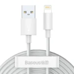 Baseus Simple Wisdom 2-pack of USB-A to Lightning Data Cable Kit
