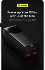 Baseus GaN3 Pro 100W Desktop Power Strip Charger - Image 3