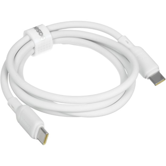 Baseus Silky Series USB-C to USB-C Fast Charging Cable (100W, 2m, White) - Image 3