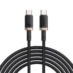 Baseus 240W USB-C to USB-C Cable - Dura Series fast charging data cable, Gold Black, 1 meter