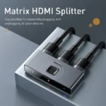 Baseus Matrix HDMI Switcher 4K HD 2-In-1 Convertor Multi Hub - Image 3