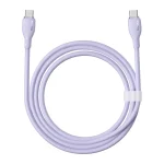 Baseus Pudding Series 100W USB-C to USB-C Fast Charging Cable 2M Nebula Purple - Image 3